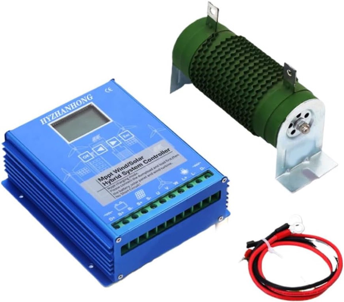 Hybride Laadregelaar - Wind Zonne Energie - Thuisbatterij Laden - MPPT Technologie - 4000W Vermogen - Aluminium