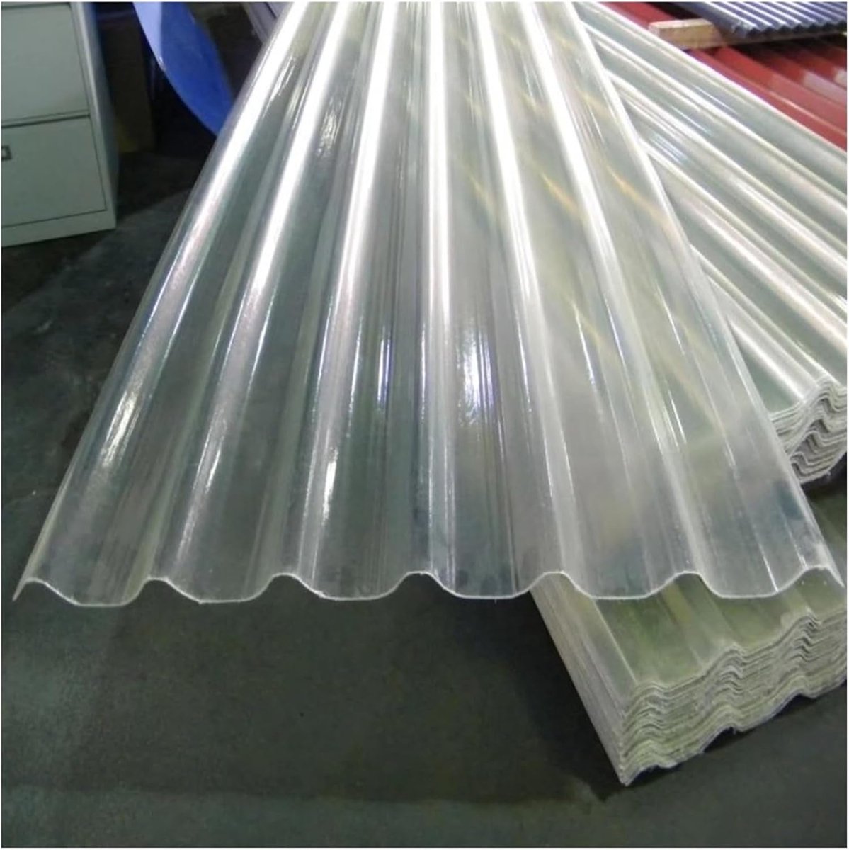 Golfplaten Dakplaten - Polycarbonaat Panelen - Parkeergarages Luifels - 1 mm Dik - 90 cm B