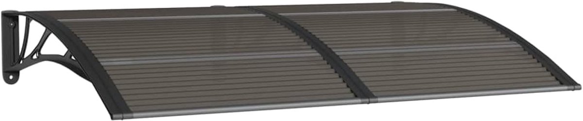 Deurluifel Polycarbonaat - Regenbescherming - Voordeur Beschermen - Weerbestendig Materiaal - 150x80 cm - Grijs