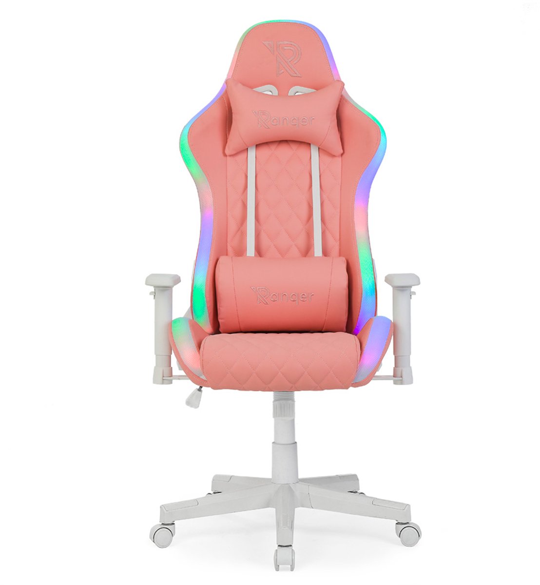 Ranqer Halo gamestoel RGB / LED roze - Ranqer - €159,99