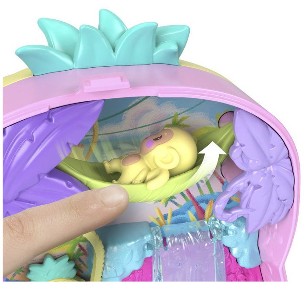 Polly Pocket Ananas Aapje Compacte Speelset — afbeelding 13