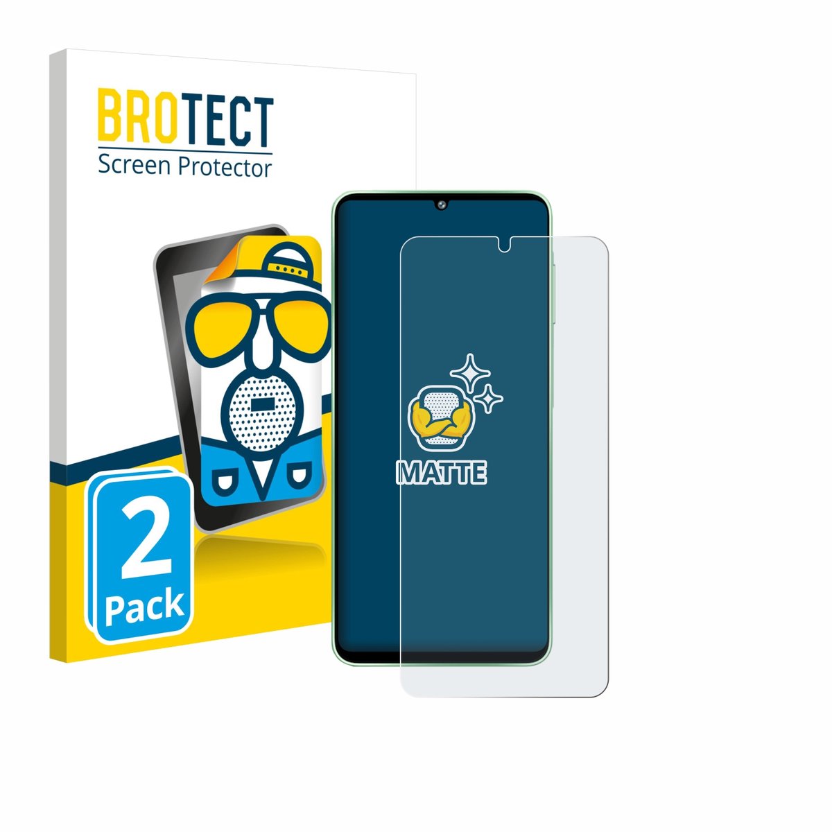 BROTECT - Screenprotector voor Samsung Galaxy F70e - Folie Beschermfolie matte 2 Stuks