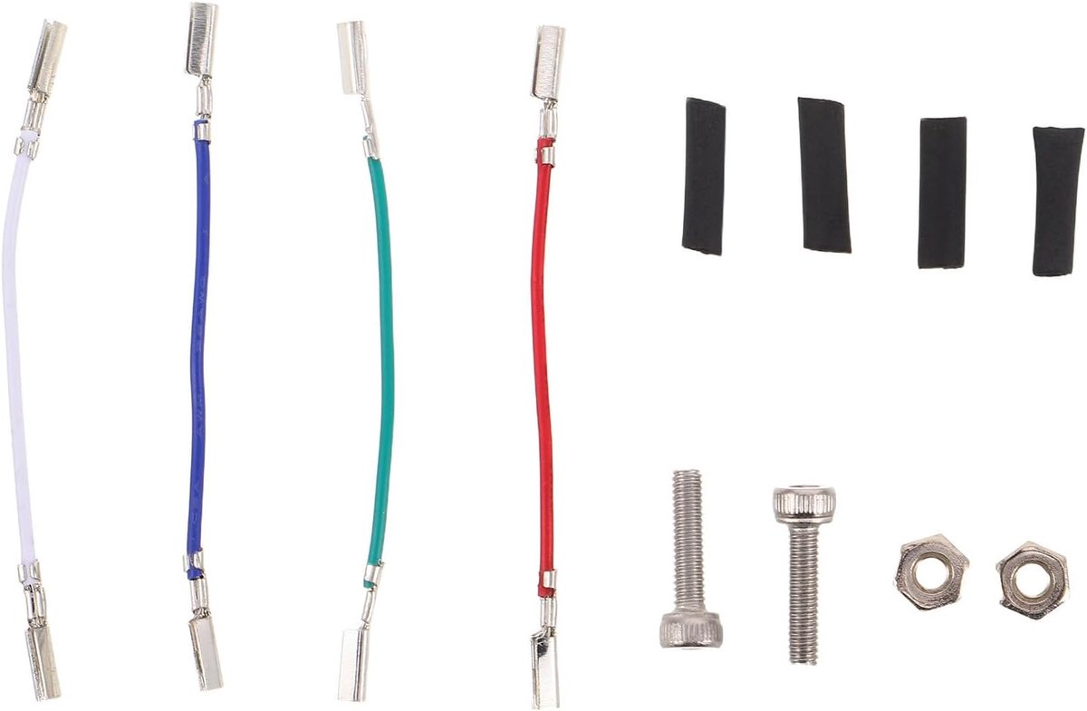 Vervangende Kabels - Platenspeler Accessoires - Stereo Geluid - Kleurgecodeerde Aansluitingen - Compact Formaat - Diverse Kleuren