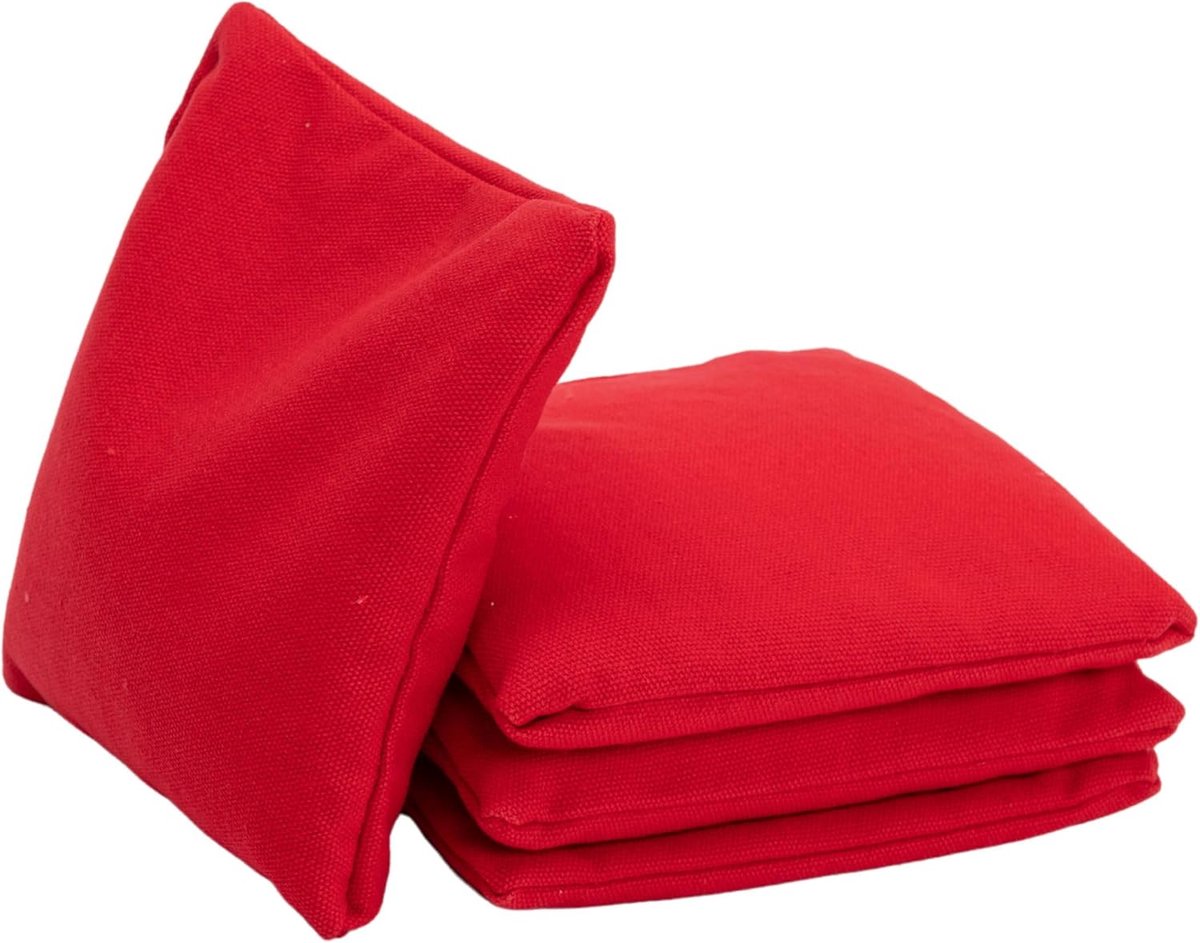 Cornhole Zakken - Werpzakken Spel - Buiten Spelen - Officieel Gelicentieerd - 15x15cm 450gr - Rood