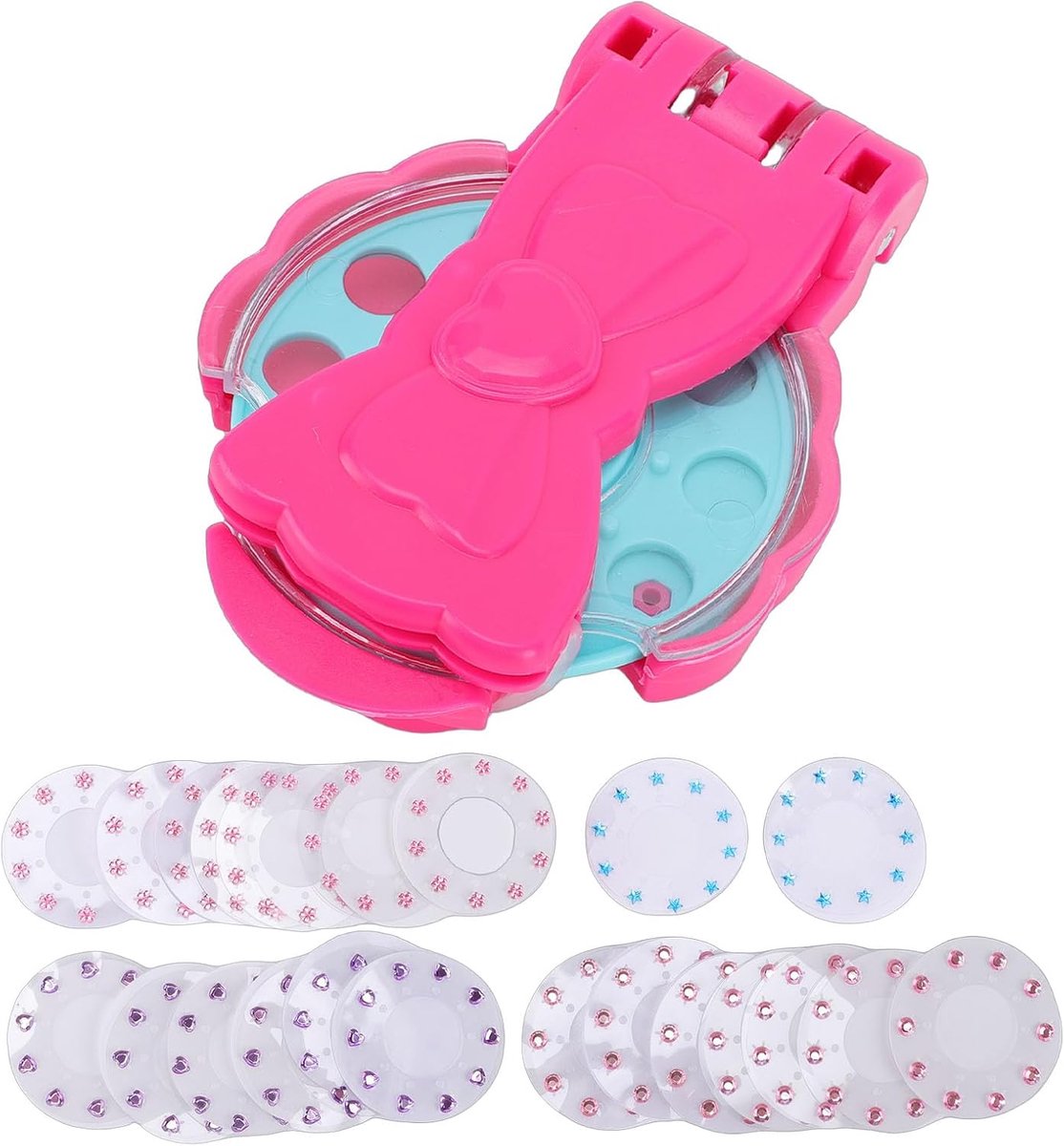 Haar Versier Set - Glitter Stamper Kit - Kinderen Knutselen - Zacht Voor Materialen