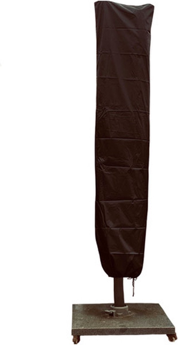 Redlabel parasolhoes voor zweefparasol - 250x55x60 cm - met Rits, Stok en Trekkoord incl. Stopper- Zwarte Parasolhoes - Zweefparasolhoes rechte mast