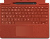 Microsoft Surface Pro Signature Type Cover + Pen Qwerty Toetsenbord - Poppy Red