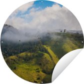 Tuincirkel Colombia - Vallei - Wolk - 150x150 cm - Ronde Tuinposter - Buiten
