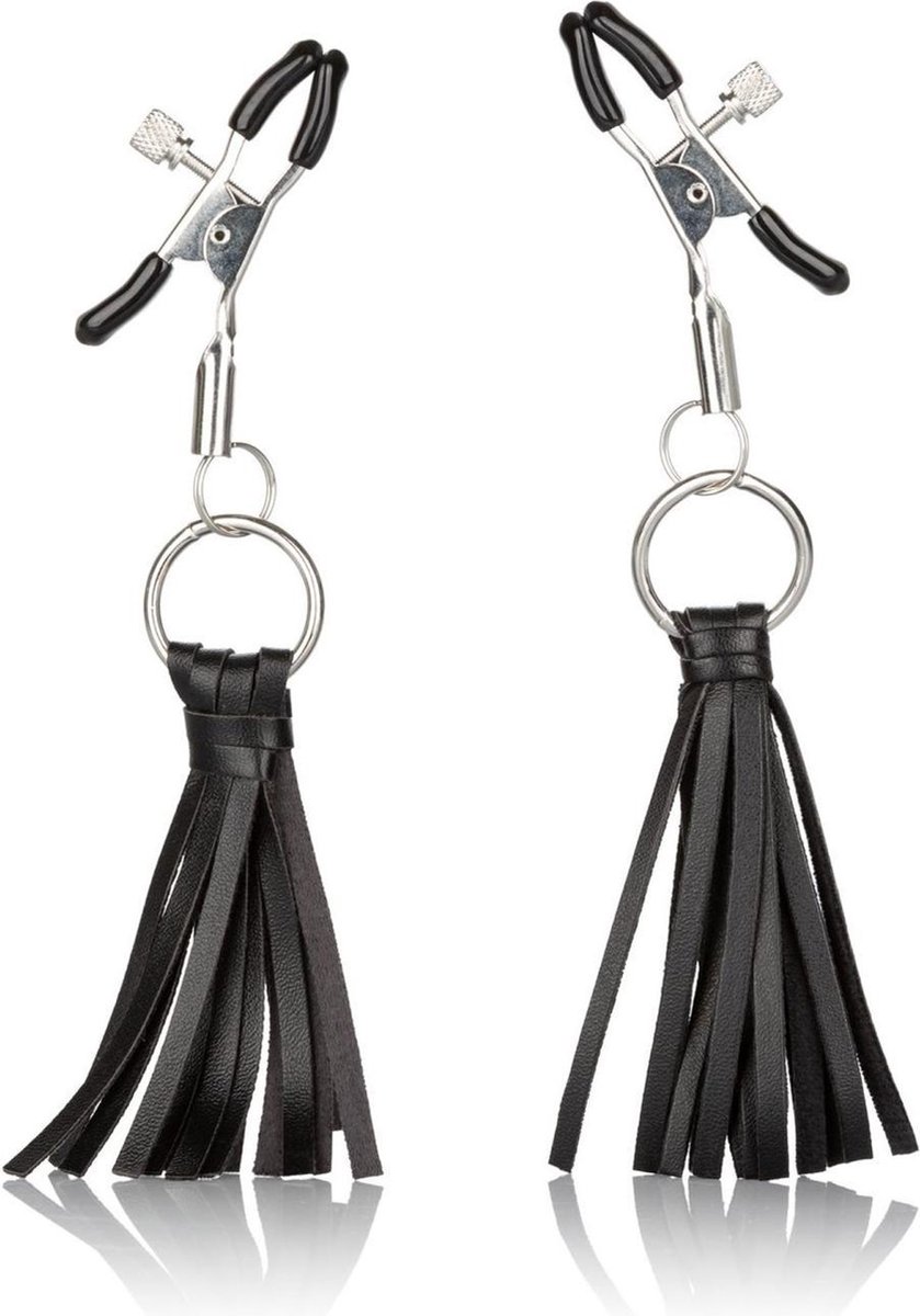 CalExotics - Playful Tassels Nipple Clamps - Bondage / SM Nipple clamps Zwart