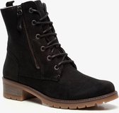 Hush Puppies leren dames veterboots - Zwart - Maat 37 - Echt leer - Uitneembare zool