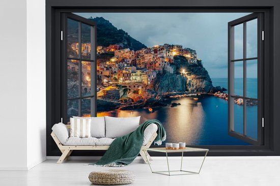 Papier peint - Papier peint photo murale Transparente - Italie - Mer - Largeur 450 cm x hauteur 300 cm