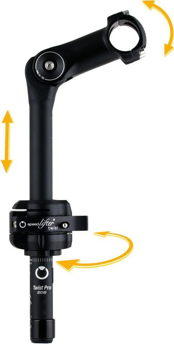 BySchulz stuurpenlift ahead 11/8 inch Twist Pro T6 25.4mm/88mm