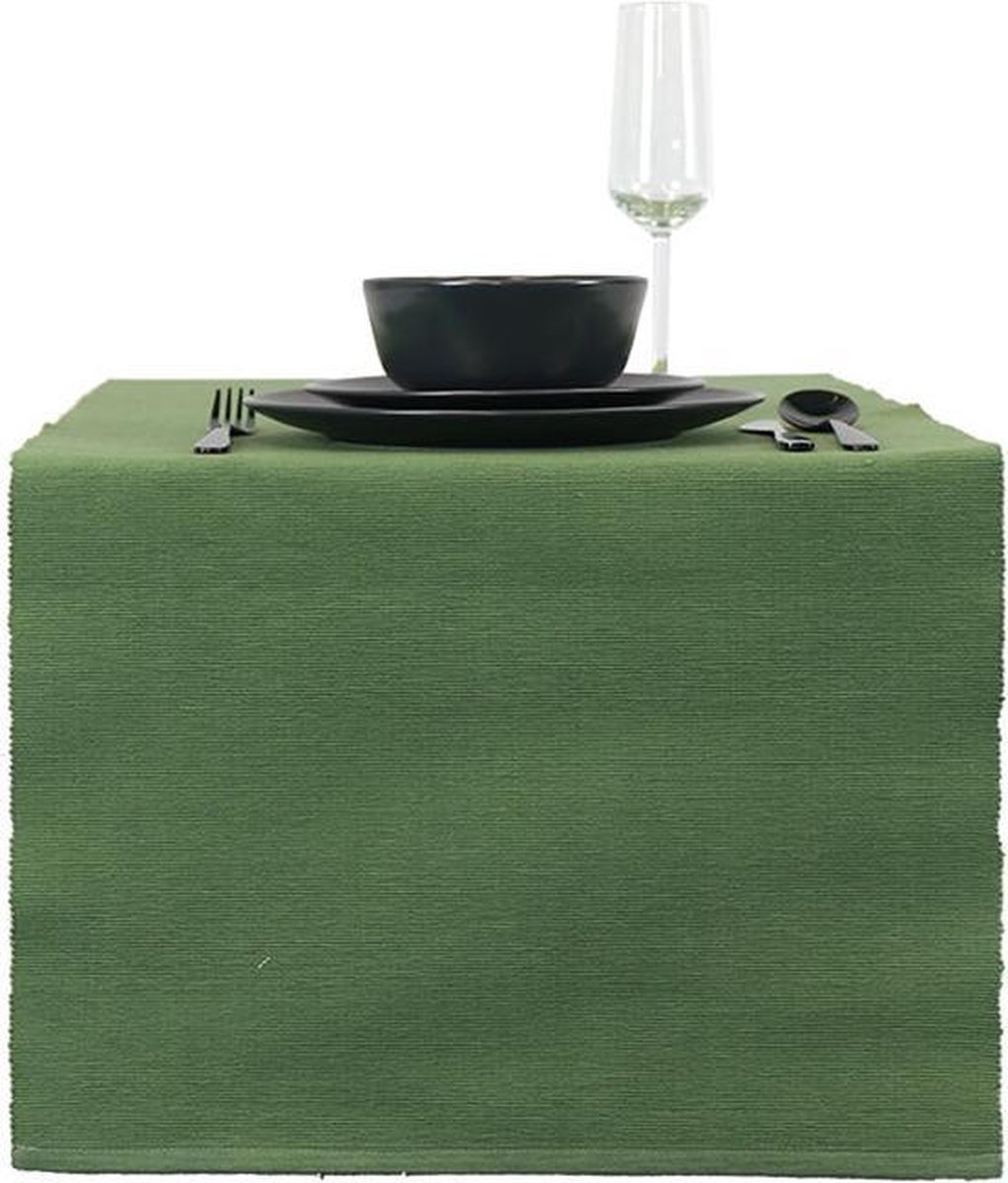 Unique Living | Tafelloper Trix 45x150cm pesto