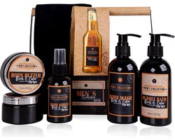 Cadeau voor Man Verjaardag - Luxe mannen cadeaupakket - Men's Collection 7-delige Giftset - Geschenkset mannen, vader, vriend, papa, broer - Valentijn Cadeautje voor hem