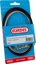Rollerbrake kabelkit Elvedes BR-IM41/50/53 1000mm / 1250mm RVS - zwart (op kaart)