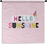 Tapisserie murale - Toile murale - Été - Glace - Citation - 60x60 cm - Tapisserie