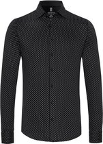 Desoto - Overhemd Kent Grafische Print Zwart - Maat 3XL - Slim-fit