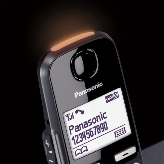 Panasonic KX-TGE262NLB senioren DECT-telefoon duo met antwoordapparaat Nummerherkenning Zwart foto 5