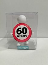 Geschenkpopje - 60 & Happy - gift set - cadeau - 3541