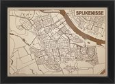 Decoratief Beeld - Houten Van Spijkenisse - Hout - Bekroned - Bruin - 21 X 30 Cm