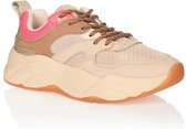 SCOTCH & SODA Celest Cream meerkleurige beige sneakers voor dames - 39