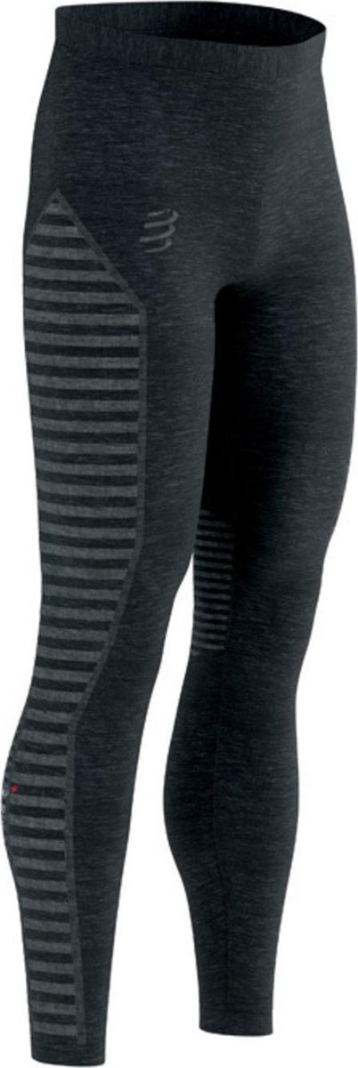 Compressport Winter Run Tight Heren - Sportbroeken - zwart - maat S