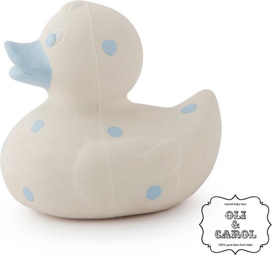 Oli&Carol bijtspeelgoed Elvis Duck blauw