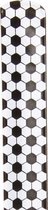 klaparmband voetbal 22 x 3 cm zwart/wit