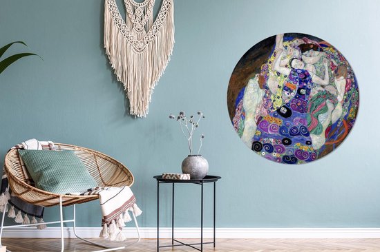 WallCircle - Wall Circle - Wall Circle - La Vierge - Gustav Klimt - Aluminium - Dibond - 90x90 cm - Intérieur et Extérieur