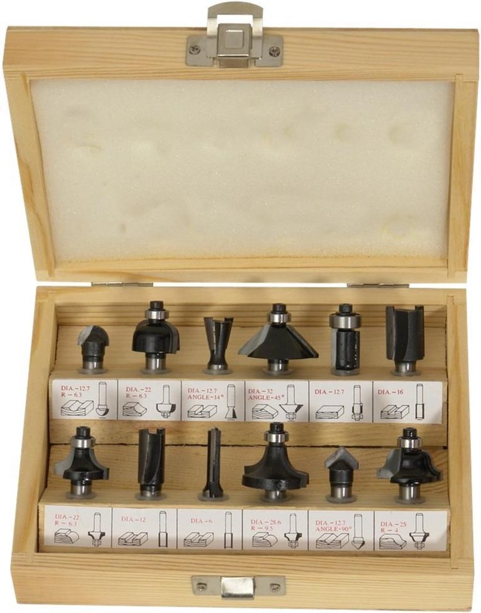 RvS Tools Frezenset Aanvulling HM Ø6mm - 12-delig - 634-6