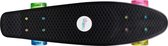 skateboard Neon junior zwart 57 x 15 cm