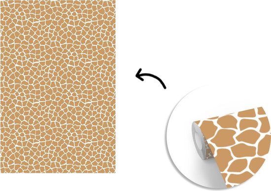 Papier peint photo peint photo Safari animalier Safari - Papier fotobehang imprimé girafe en vinyle largeur 160 cm x hauteur 240 cm - Tirage photo sur papier peint vinyle (disponible en 7 tailles) - Chambre / salon / bureau