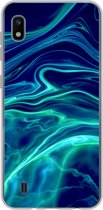 Geschikt voor Samsung Galaxy A10 hoesje - Abstract - Waves - Design - Siliconen Telefoonhoesje