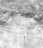 Fotobehang - Waterfall Abstract I 225x250cm - Vliesbehang