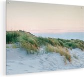 Peinture sur verre Artaza - Plage et dunes avec un phare - 60x45 - Peinture sur plexiglas - Photo sur Glas