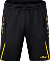 Jako Challenge Trainingsshort - Zwart / Citroen