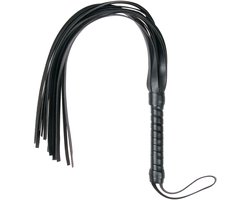 EasyToys - Kleine Kunstleren Zweep - Duurzaam - BDSM - Sex Toys voor Vrouwen en Mannen - Zwart
