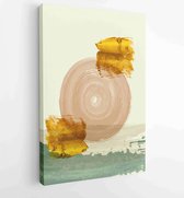 Luxe gouden abstracte kunst achtergrond. Wall arts vector 3 - Moderne schilderijen – Verticaal – 1899100522 - 80*60 Vertical