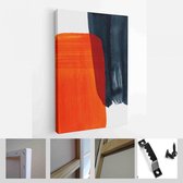 Onlinecanvas - Schilderij - Creatieve Minimalistische Handgeschilderde Illustraties Wanddecoratie. Briefkaart Brochure Cover Design Art Verticaal - Multicolor - 80 X 60 Cm