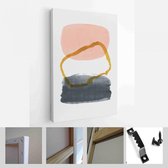 Onlinecanvas - Schilderij - Creatieve Minimalistische Handgeschilderde Illustraties Wanddecoratie. Briefkaart Brochure Cover Design Art Verticaal - Multicolor - 50 X 40 Cm