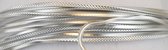 Vaessen Creative Aluminium Draad - Triangle embossed - 2,8mm - 5m - Zilver