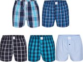MG-1 Wijde Boxershorts Heren 5P D622 Multipack - Maat  XXL - Losse boxershort heren