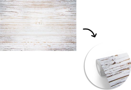 Structure de fotobehang planches blanches