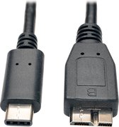 Tripp-Lite U426-003-G2 USB 3.1 Gen 2 (10 Gbps) Cable, USB Type-C (USB-C) to USB 3.0 Micro-B (M/M), 3 ft. TrippLite