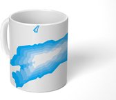 Mok - een blauwwitte kaart van Oost-Timor - 350 ML - Beker