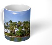 Mok - Palmbomen langs het water in het Nationaal park Isla Bastimentos in Panama - 350 ML - Beker