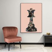 Poster The Queen - Plexiglas - 50x70 cm - Meerdere Afmetingen & Prijzen | Wanddecoratie - Interieur - Art - Wonen - Schilderij - Kunst