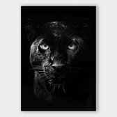 Poster Dark Panther - Papier - Meerdere Afmetingen & Prijzen | Wanddecoratie - Interieur - Art - Wonen - Schilderij - Kunst