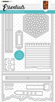 Studio Light Embossing Die Cut Stencil - Journal Essentials nr.342