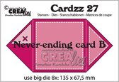Cardzz Stansen - Nr.27 - Oneindige kaart B - 135x67.5mm